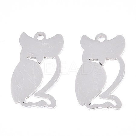 Non-Tarnish 201 Stainless Steel Stamping Blank Tag Pendants STAS-T008-018-1-1