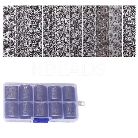 10Rolls 10 Styles Nail Art Transfer Stickers MRMJ-R090-67B-1