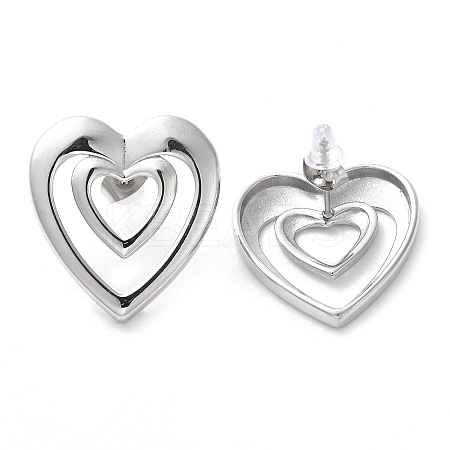 Non-Tarnish 304 Stainless Steel Stud Earrings EJEW-D104-03P-1