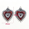 Gothic Style Alloy Resin Pendants PW-WGE8991-01-6