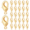 40Pcs Brass Lobster Claw Clasps KK-LP0001-56-1