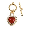 Natural Carnelian Toggle Clasps KK-P283-39G-2