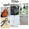 7Pcs Natural & Synthetic Gemstone Moon Pendant Decorations PALLOY-FS00062-7