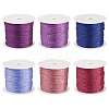 6 Rolls 6 Colors 6-Ply Polyester Metallic Thread OCOR-TA0003-11C-2