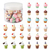 36Pcs 9 Styles Opaque Resin Pendants RESI-BT0001-24-1