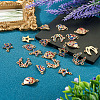 20Pcs 4 Styles Alloy Colorful Rhinestone Connector Charms FIND-TA0003-33-4