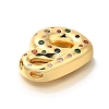 Brass Cubic Zirconia Pendants KK-M295-13G-B-2
