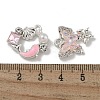 Alloy Rhinestone & Enamel Pendants PALLOY-F312-02S-3
