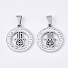 201 Stainless Steel Pendants LS-STAS-N089-42P-1