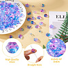 Biyun 160Pcs 8 Style Transparent Spray Painted Glass Beads GLAA-BY0001-01-4