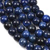 Dyed Natural Lapis Lazuli Round Beads Strands G-M169-6mm-05-4