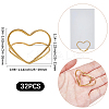 32Pcs Mini Iron Place Card Holders ODIS-SP0001-08G-2