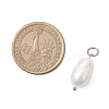 Natural Cultured Freshwater Pearl Rice Pendants PALLOY-JF04200-01-2
