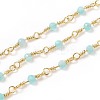 3.28 Feet Natural Amazonite Handmade Beaded Chains X-CHC-K008-A04-1