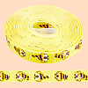 Polyester Bees Printed Grosgrain Ribbons SRIB-WH20020-018E-6