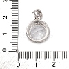 925 Sterling Silver Pave Clear Cubic Zirconia Pendants STER-F063-01C-01-3