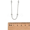3MM 304 Stainless Steel Round Snake Chain Necklaces for Women Men NJEW-F351-03P-2