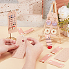 Imitation Leather Earring & Necklace Anti-Winding Display Cards EDIS-OC0001-05-3