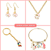 60Pcs 10 Styles Alloy Enamel Pendants ENAM-CJ0002-69-7