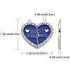 4 Sets 4 Colors Alloy Enamel Split Pendant ENAM-FP0001-48-7