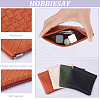 5Pcs 5 Colors Rectangle Imitation Leather Multipurpose Shrapnel Makeup Bags ABAG-HY0001-12-4