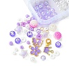 DIY Round Acrylic & Glass Beads Bracelets Jewelry Kits DIY-FS0006-29C-4