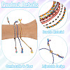 24Pcs 12 Colors Bohemian Braided Polyester Cord Bracelet Making MAK-TA0001-34-5