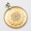Alloy Resin Pendants LS-RESI-S321-06-2
