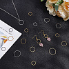 60Pcs 6 Styles 304 & 201 Stainless Steel Linking Rings FIND-GL0001-71-3