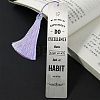 2Pcs 2 Style Stainless Steel Bookmarks AJEW-FG0001-58D-5