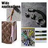 6Pcs 3 Colors Outdoor EDC Tool Brass Parachute Rope European Beads KK-NB0003-72A-6
