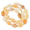 Natural Yellow Hematoid Quartz/Golden Healer Quartz Beads Strands G-A295-A06-01-3