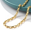 Brass Box Chain Necklaces for Women Men NJEW-F337-06G-4