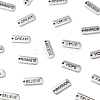 120Pcs 12 Styles Tibetan Style Alloy Rectangle Pendants FIND-FS0003-63-3