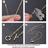 Soldered Brass Paperclip Chains CHC-G005-06G-12
