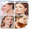1Pair Brass Oval Hoop Earrings for Women EJEW-LP0001-36P-4