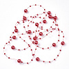 ABS Plastic Imitation Pearl Beaded Trim Garland Strand SACR-T354-01A-2