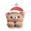 Christmas Theme Opaque Resin Pendants RESI-F054-A07-1