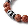 Synthetic Hematite Beads Bracelet for Men Women BJEW-JB06755-6