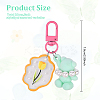 20Pcs 4 Style Shell Pearl & Acrylic Pendant Decorations KEYC-YW00214-2