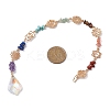 Chakra Natural & Synthetic Gemstone Chip Hanging Suncatchers HJEW-JM02361-3