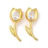 Real 18K Gold Plated Rack Plating Brass Micro Pave Cubic Zirconia Pendants KK-R153-13B-G-1