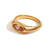 316L Stainless Steel with Cubic Zirconia Finger Rings FS-WGB17C9-01-1