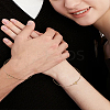 2Pcs Adjustable 201 Stainless Steel Link Bracelets BJEW-LP0015-18-3