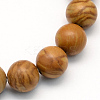 Natural Tigerskin Jasper Round Beads Strands X-G-S166-4mm-1