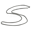 304 Stainless Steel Box Chain Necklace NJEW-D046-02B-1