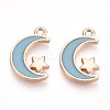 Alloy Enamel Pendants ENAM-T022-09A-1