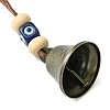 Iron Witch Bells for Door Knob Protection HJEW-JM02184-4