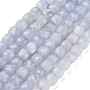 Natural Blue Lace Agate Beads Strands G-H042-A09-02-2