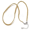 3.5MM Polyester Metallic Cord Braided Cord Necklace Making FB-CBAA152-01P-08-1